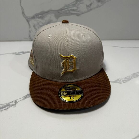 New Era Detroit Tigers Corduroy 59FIFTY Fitted Hat 1984 World Series Patch 7 1/8 - Picture 5 of 8